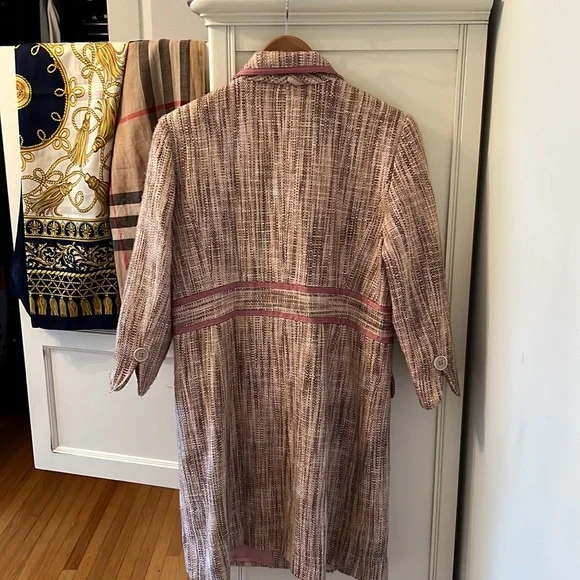 Women's Boutique Pink Jacket Pea Coat - Picture 8 of 13